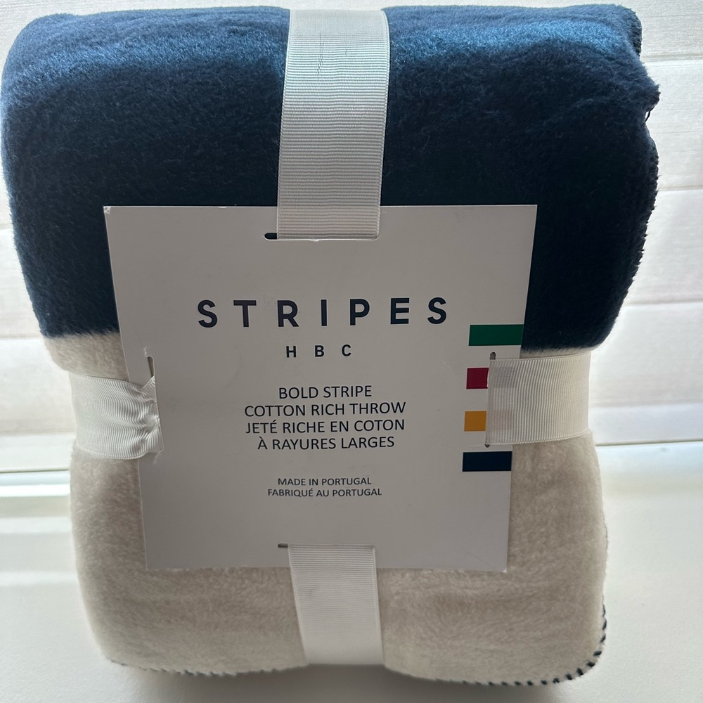 Hudson’s Bay (HBC) Stripes Cotton Rich Throw